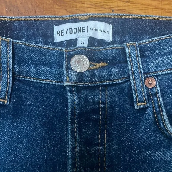 Re/Done originals jeans High Rise Ankle Crop size 27 brand new with tags
